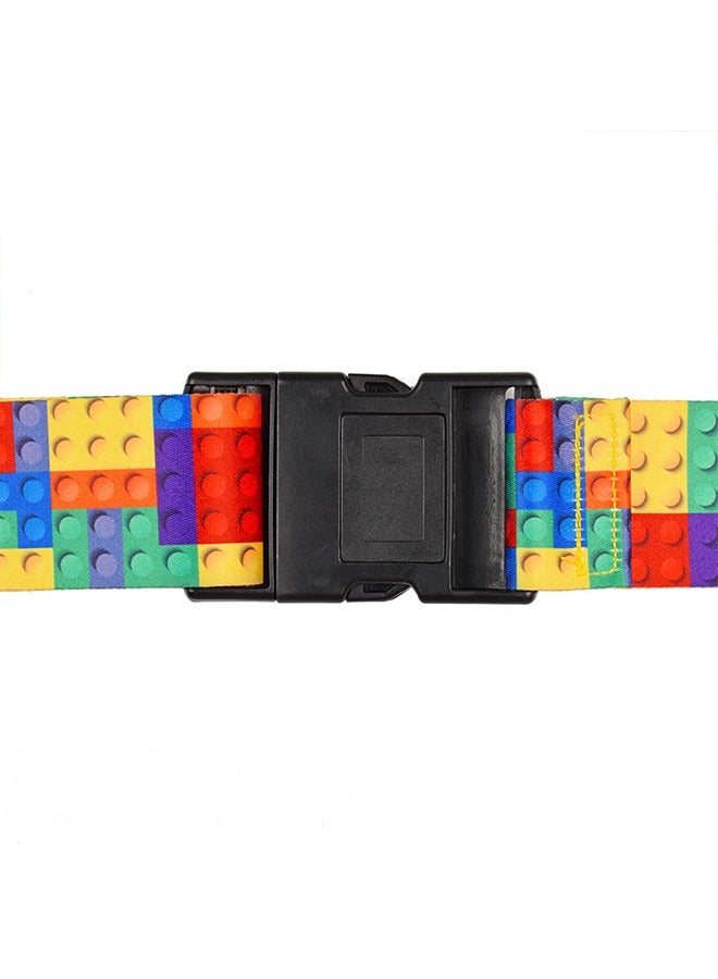 Bincoo Luggage Straps Set Adjustable Suitcase Belts Silicone Luggage Tags for Luggage Suitcase Travel AccessoriesPersonalized Travel Belt Luggage Tie Carry On Bag Adjustable Nylon Straps with Clips Colorful ﻿ - Image 4