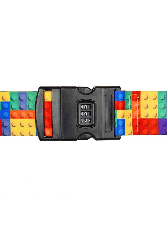Bincoo Luggage Straps Set Adjustable Suitcase Belts Silicone Luggage Tags for Luggage Suitcase Travel AccessoriesPersonalized Travel Belt Luggage Tie Carry On Bag Adjustable Nylon Straps with Clips Colorful ﻿ - Image 5