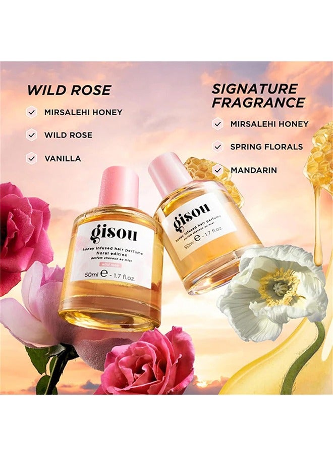 Gisou Honey Infused Hair Perfume 50ml, Enriched Delicate Hair Oil 1.7oz - Image 2