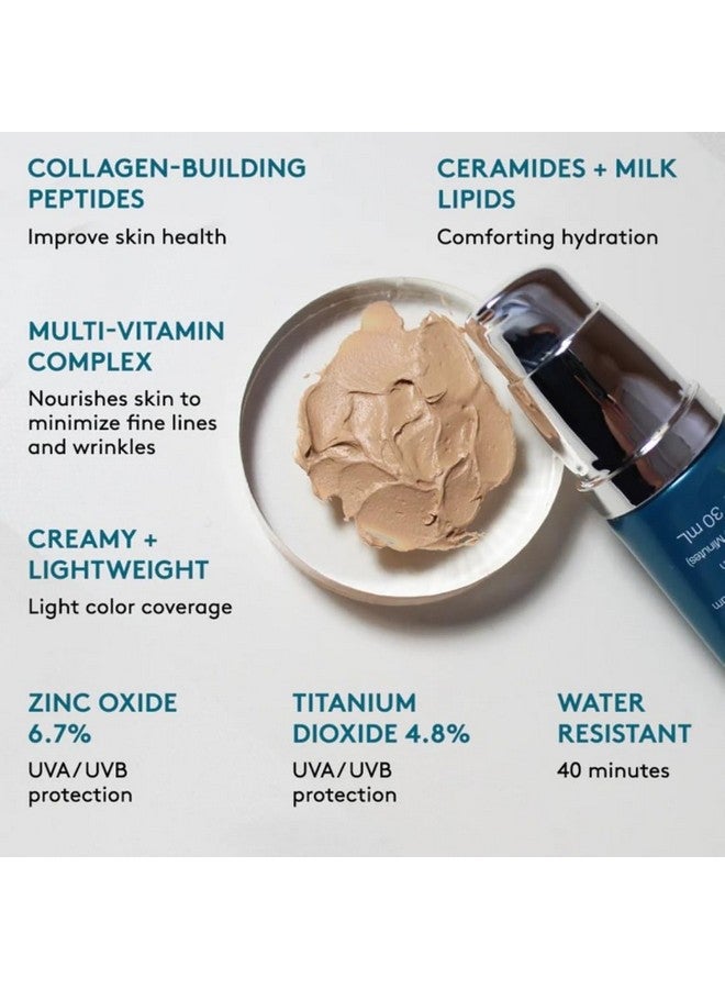 كولور ساينس كريم أساس واقي من الشمس معدني من كولورساينس، لون الشمس، متوسط، 1 أونصة سائلة (عبوة من قطعة واحدة) - Image 4