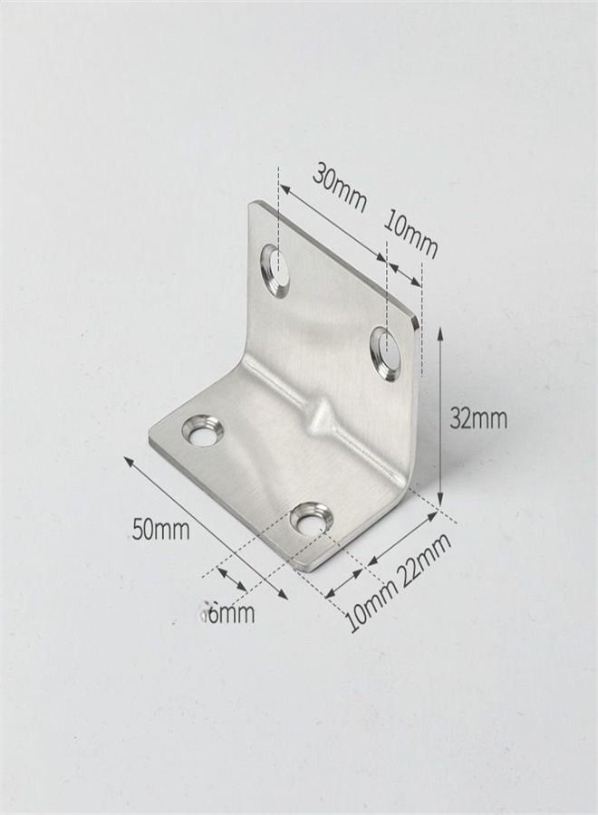 Thickened Stainless Steel Long Bar Angle Code 90 Degree Right Angle Holder L-Shaped Triangular Bracket Furniture Hardware Connectors  - Image 1