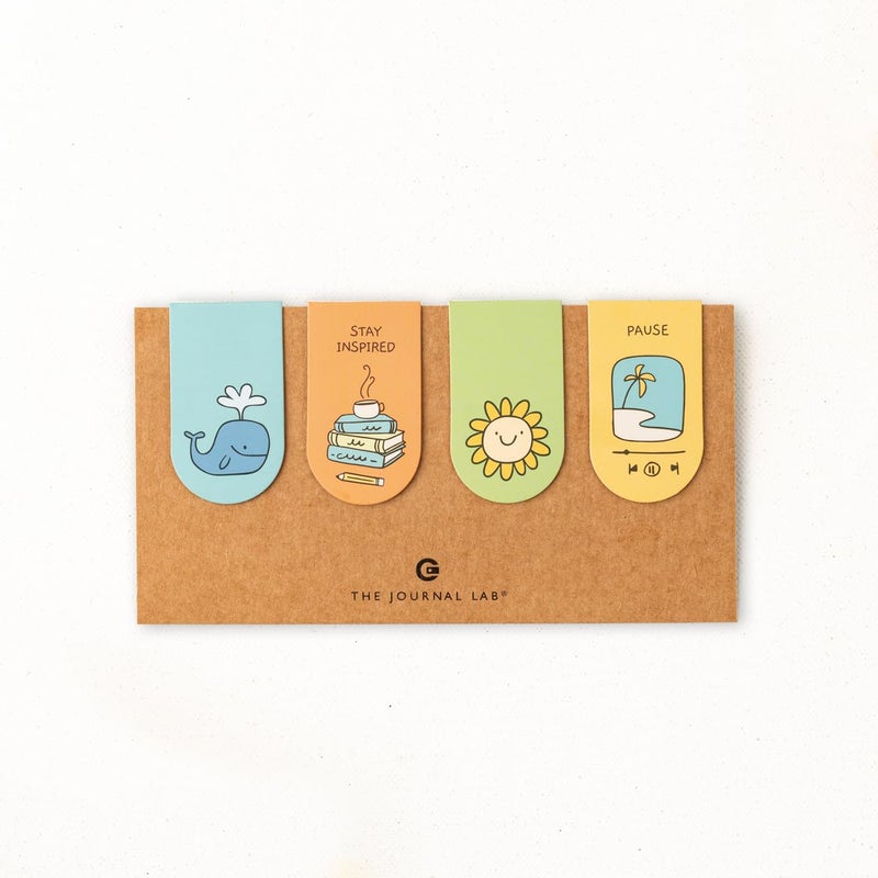 The Journal Lab Set of 4 Magnetic Bookmarks | Magnetic Page Markers| Magnetic Page Clips | Ideal Gift for Book Lover or Planner Enthusiast by The Journal Lab - Image 5