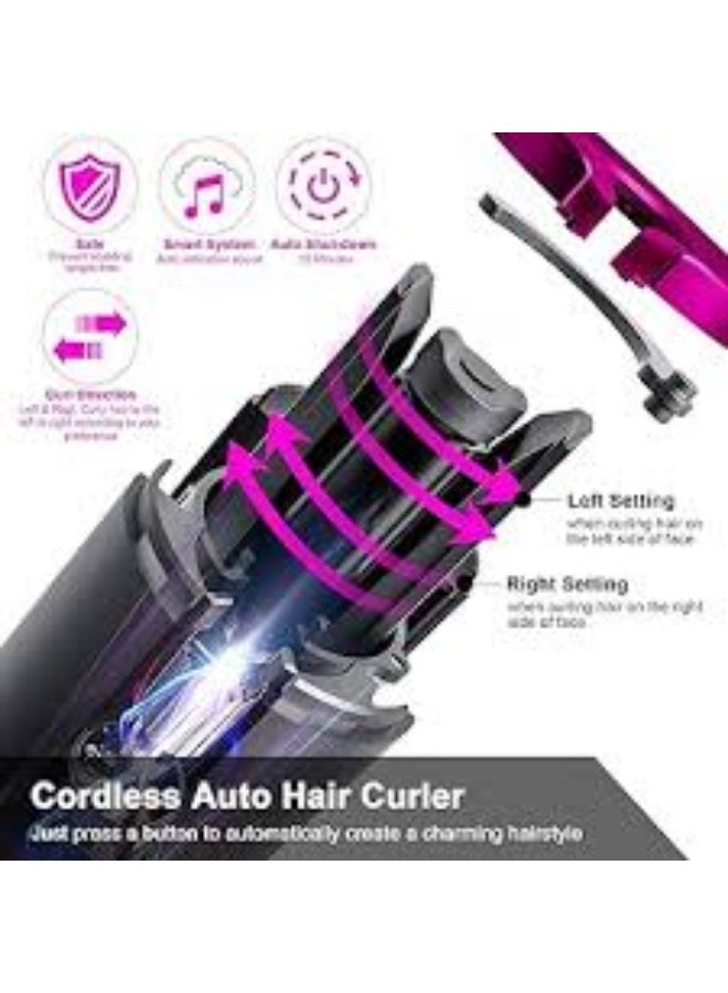 جهاز تجعيد الشعر الأوتوماتيكي اللاسلكي مع شاشة LCD وملحقات - Image 4