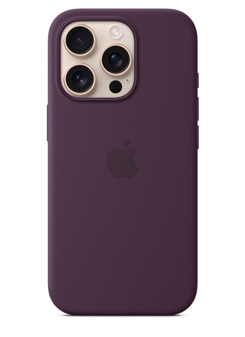 iPhone 16 Pro Silicone Case Compatible with MagSafe | Premium Shockproof, Soft Touch, Durable Protection | Stylish Colors | MagSafe Compatible iPhone Case | Plum