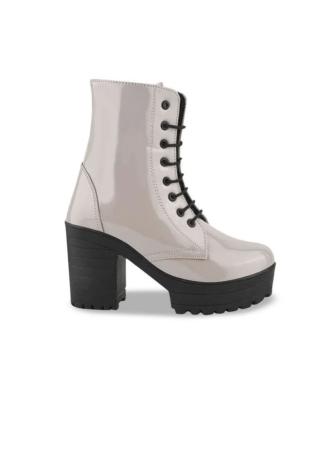 شوتوبيا Stylestry Women Casual Block-Heeled Biker Boots
