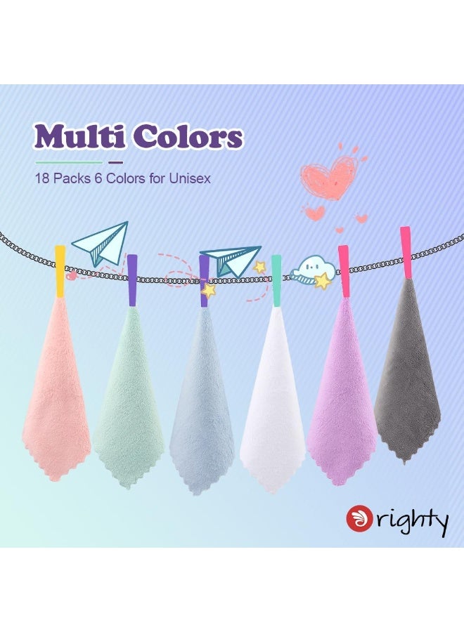 Orighty Baby Washcloths 18-Pack, Premium Microfiber Baby Bath Face Towels, Super Soft and Absorbent Baby Towels for Newborn, Infants and Toddlers, Natural Baby Wipes for Delicate Skin, 9x9 Inch - Image 4