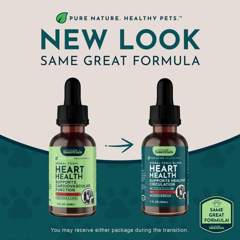 Animal Essentials Heart Health for Dogs & Cats - Cardiovascular Support Supplement, Healthy Heart, Organic Hawthorn Berry, Herbal Tincture - 2 Fl Oz - Image 2
