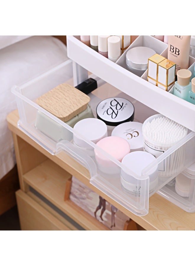 Drawer-type Plastic Storage Box - Desktop Cosmetic Organizer, Jewelry Storage Case, Multi-layer Organizing Container - Image 5