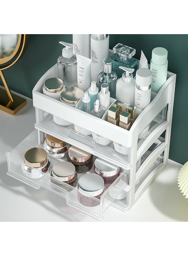 Drawer-type Plastic Storage Box - Desktop Cosmetic Organizer, Jewelry Storage Case, Multi-layer Organizing Container - Image 3