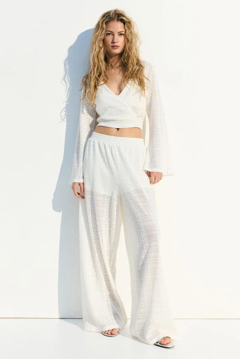 H&M Cropped wrap top