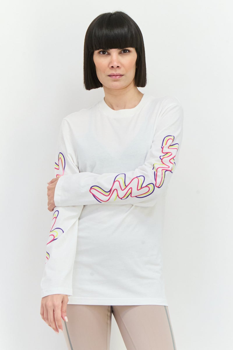 PUMA Women Sportswear Fit Long Sleeves Training T-Shirt, White - Image 1