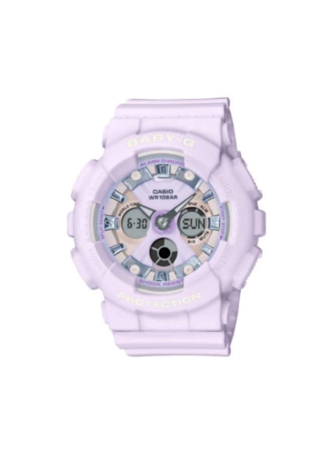 CASIO Baby-G Women's Watch BA-130WP-6ADR Purple Dial Purple Band - Image 1
