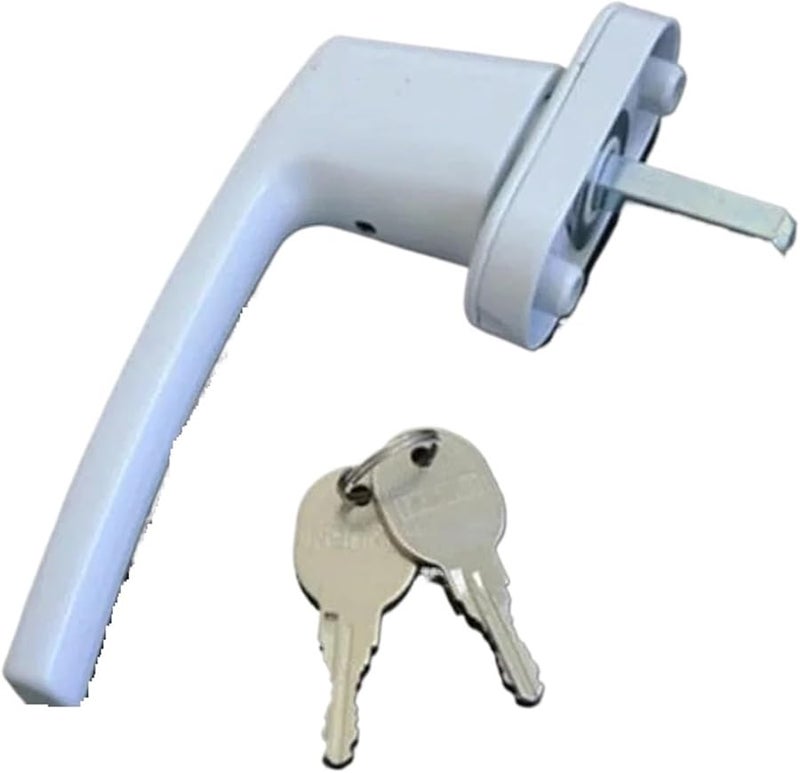 Aluminum Window Handle Security Key Lock For Double Glass Door Latch Hardware - Image 1