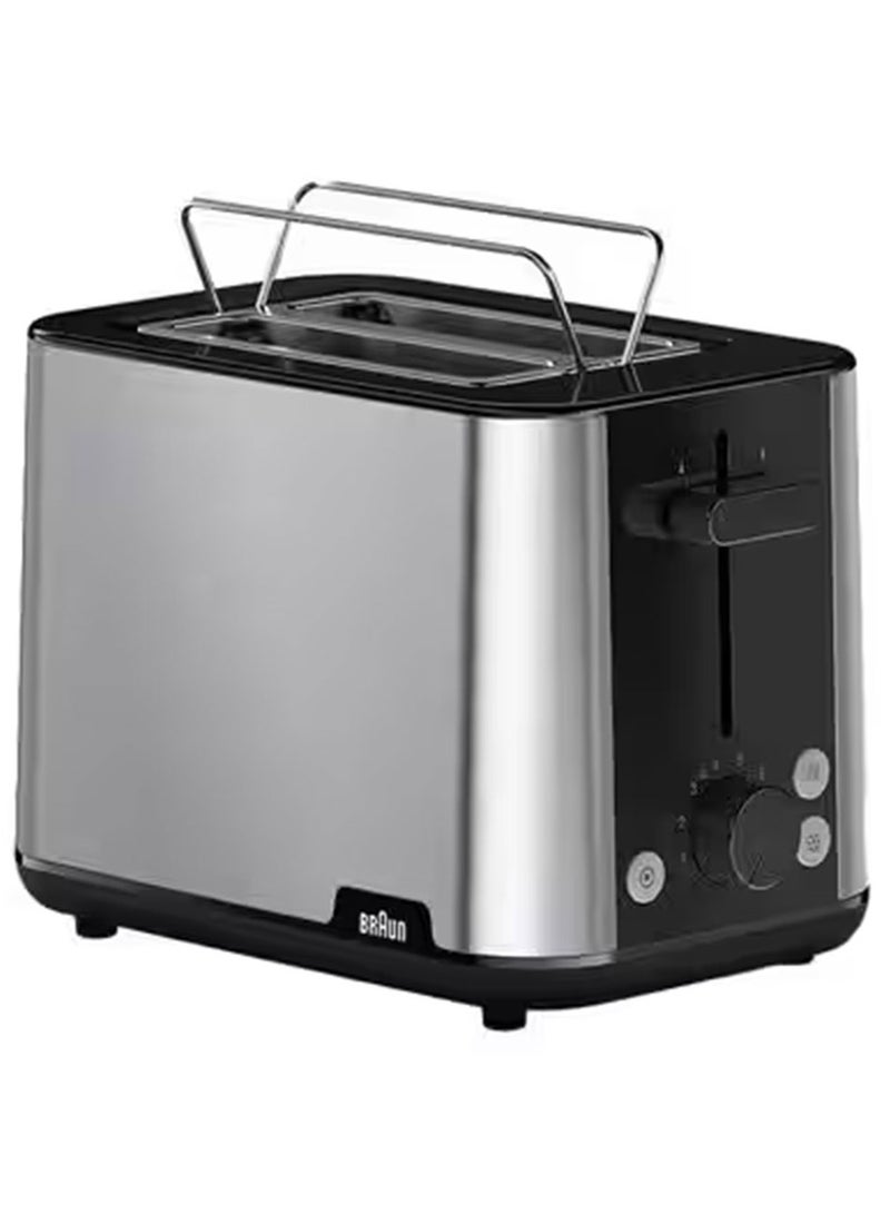 BRAUN PurShine Toaster, 8 browning settings, auto shut-off, BPA free 900 W HT 1510 BK Black - Image 1