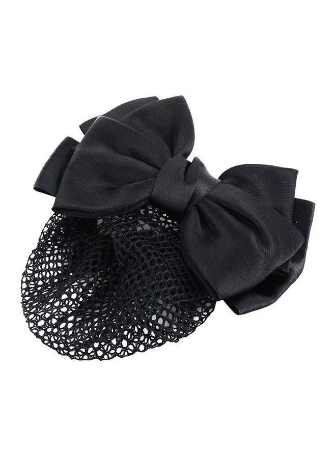 Snood Net Hair Clip Black