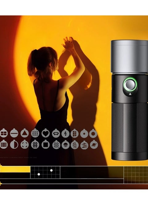 SIDANDE Videography Flashlight Zoomable Photography Fill Light Ambience Light with 1/4'' Thread for Camera Stand Cage