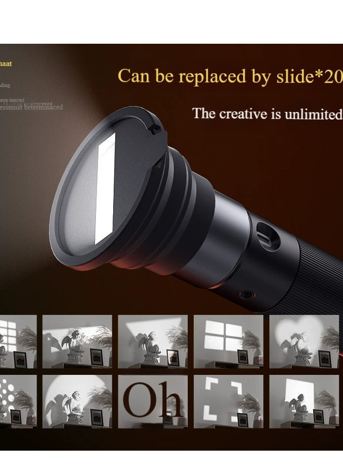 SIDANDE Videography Flashlight Zoomable Photography Fill Light Ambience Light with 1/4'' Thread for Camera Stand Cage