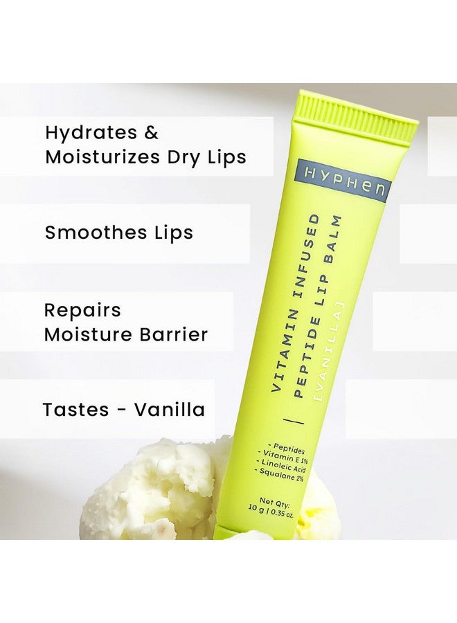 HYPHEN - Vitamin Infused Peptide Lip Balm - Vanilla For Dry & Chapped Lips | Hydrating & Moisturizing Lip Balm For Men & Women | Lip Balm For Dark Lips | Smoothen Lips & Repair Moisture Barrier | Hyphen | Hyphen Products | Vegan, Sls & Parabens Free | 10 Gm - Image 3