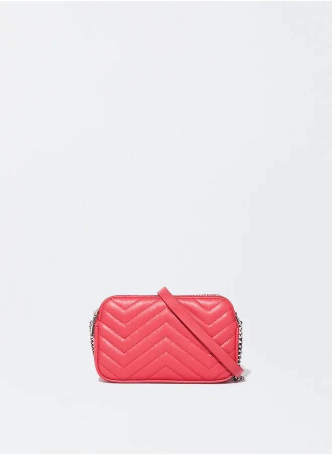 PARFOIS Quilted Crossbody Bag With Chain