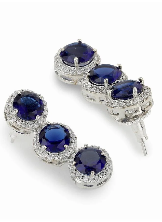 VOYLLA Sparkling Elegance Victorian Style CZ Jewellery Set