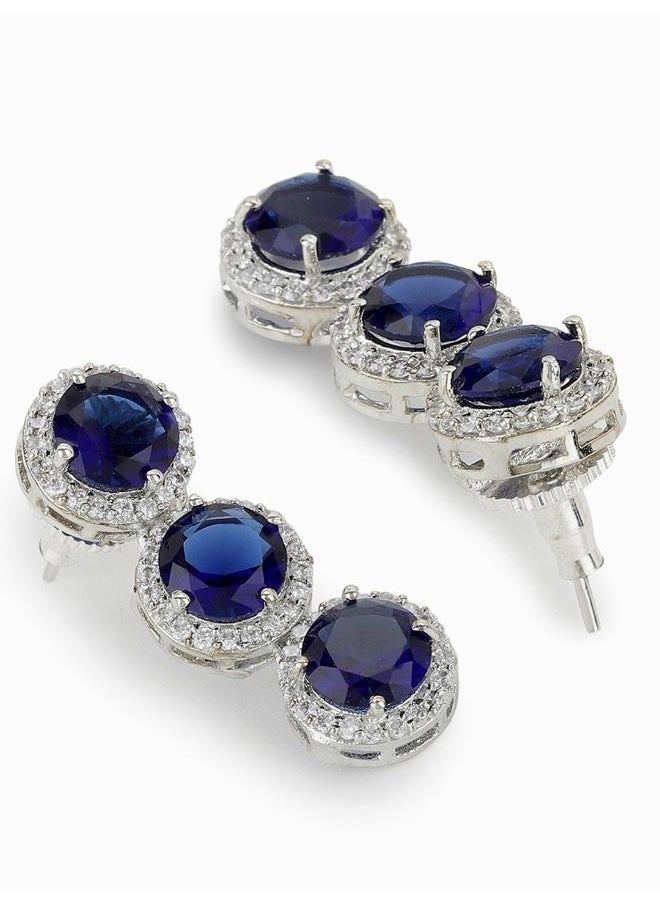 VOYLLA Sparkling Elegance Victorian Style CZ Jewellery Set  - Image 4