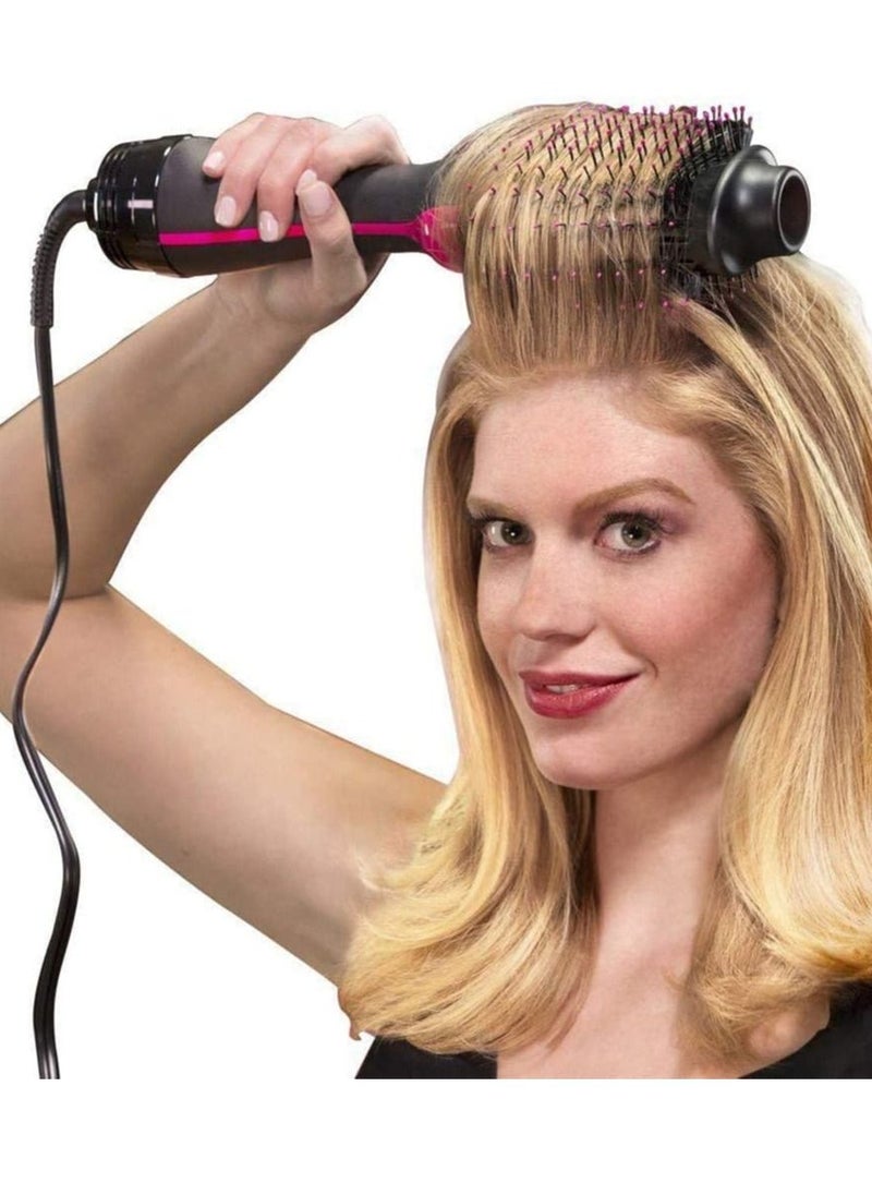 One Step - 2 in 1 Multifunctional Hair Dryer Volumizer Rotating Hot Hair Brush Curler Roller Rotate Styler Comb Styling Curling Iron - Image 1