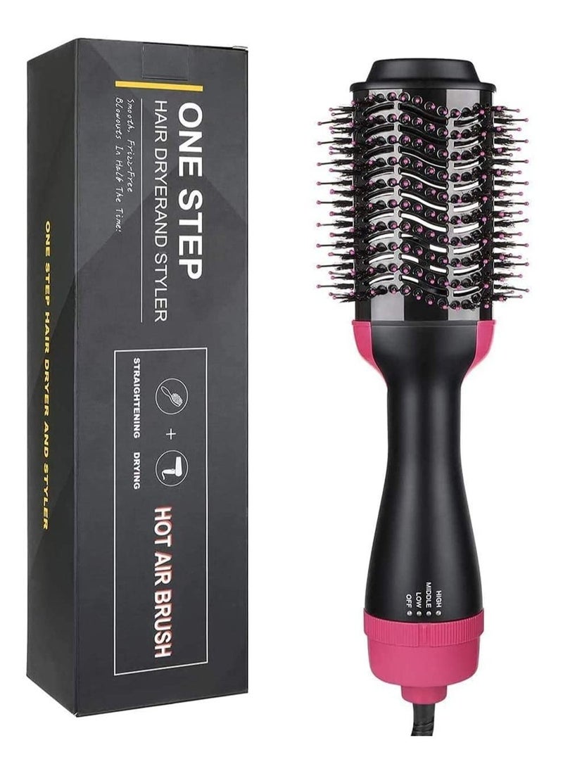 One Step - 2 in 1 Multifunctional Hair Dryer Volumizer Rotating Hot Hair Brush Curler Roller Rotate Styler Comb Styling Curling Iron - Image 1