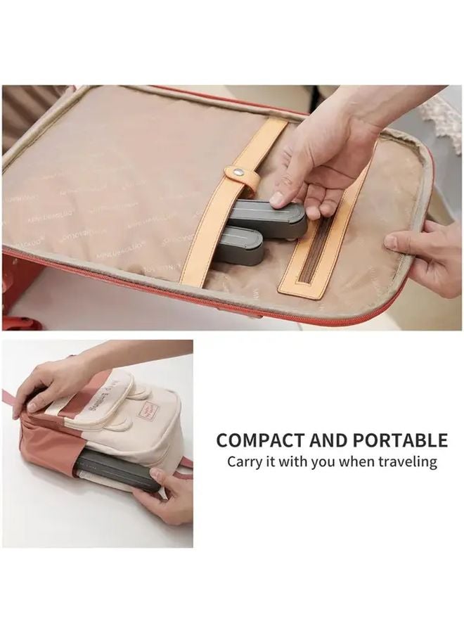 Milky White Over The Door Hanger With Retractable Rod And Foldable Metal Hooks - Image 5