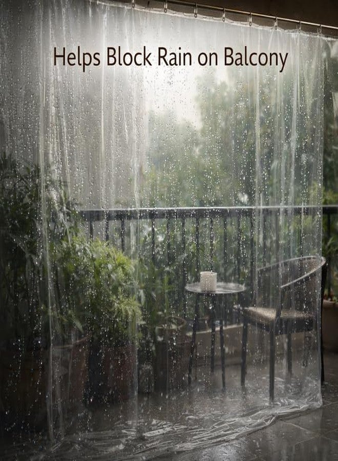 URBAN SELECT Heavy Duty Waterproof Plastic Covering Sheet for Furniture, AC, Fridge & Floor | Polythene Cover | Dust & Rain Protection | Balcony Window Home Use | 100 x 150 cm (Transparent) - Image 3
