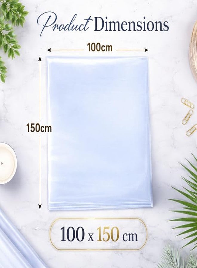 URBAN SELECT Heavy Duty Waterproof Plastic Covering Sheet for Furniture, AC, Fridge & Floor | Polythene Cover | Dust & Rain Protection | Balcony Window Home Use | 100 x 150 cm (Transparent) - Image 5