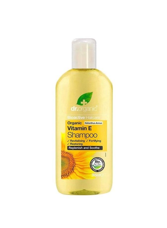 dr.organic - Bioactive Haircare Vitamin E Shampoo 265ml - Image 1