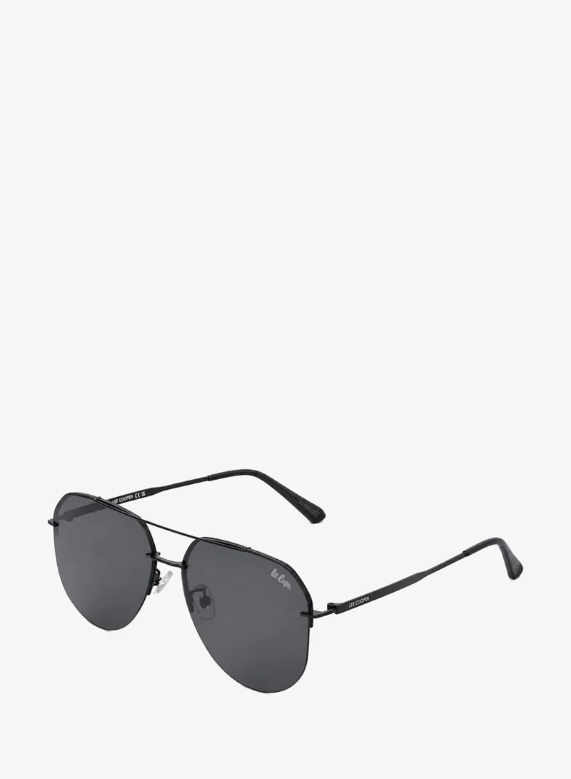 1.1 Tac Polarized Sunglasses Black Frame Gradient Grey Mirror Lens 61mm  - LCM10254C1