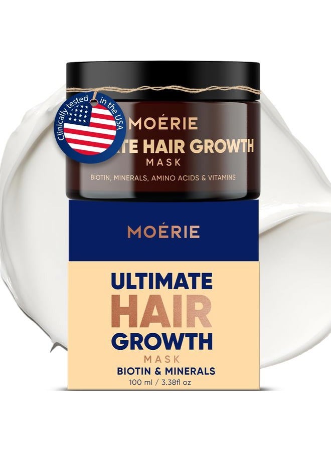 M MOÉRIE Hair Growth & Repair Mask - Restorative, Vegan-Friendly Treatment for Longer, Thicker, Fuller Hair - 100ml - Image 1