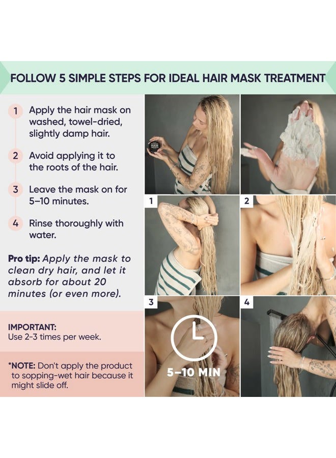M MOÉRIE Hair Growth & Repair Mask - Restorative, Vegan-Friendly Treatment for Longer, Thicker, Fuller Hair - 100ml - Image 3