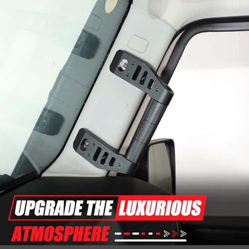 Tumukiw Car APillar Grab Handle Replacement Compatible with INEOS Grenadier 20202024 Aluminum Alloy APillar Grab Handle Grip Kit Interior Accessories Black - Image 3