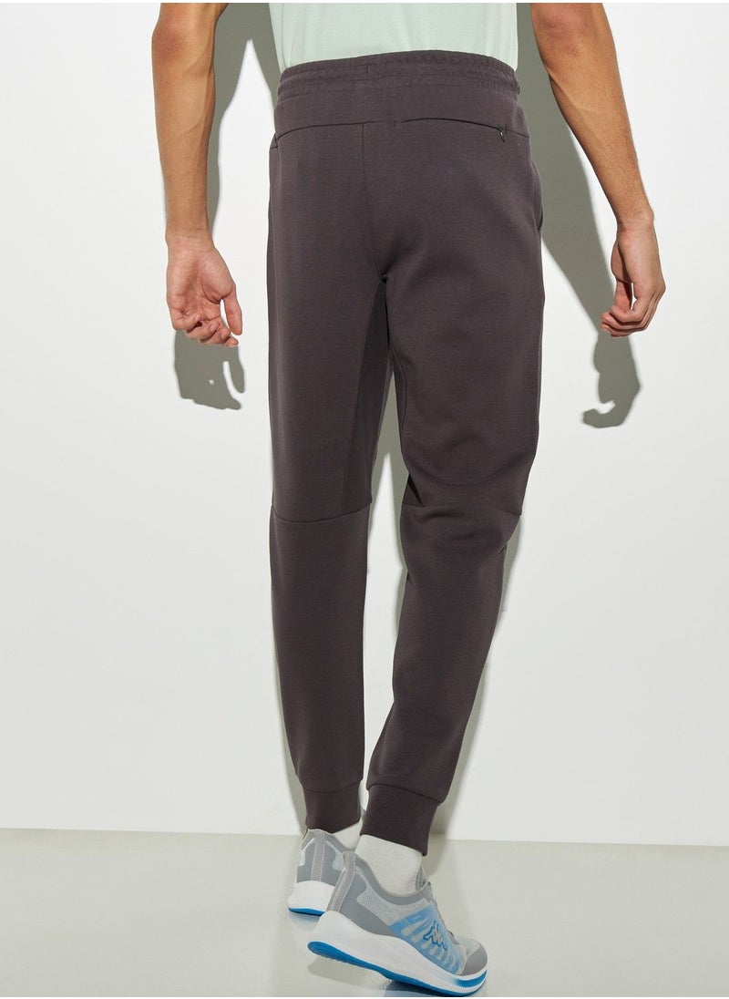 Kappa - Kappa Solid Joggers with Drawstring Closure and Pockets - Image 1