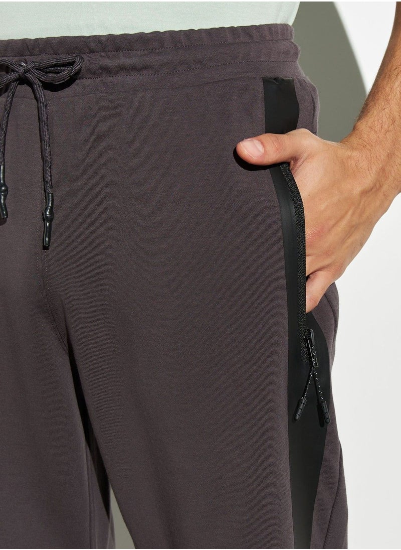 Kappa - Kappa Solid Joggers with Drawstring Closure and Pockets - Image 1