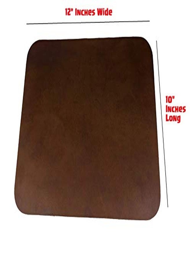 IQ Labs Leather Mouse Pad Work Mat Rustic Brown Top Grain 12 x 10 inches USA Made - Image 3