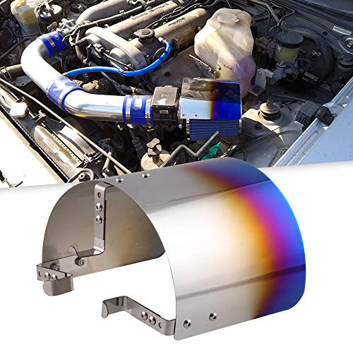 RYANSTAR RACING RYANSTAR Universal Air Intake Filter Cover Heat Shield Stainless Steel Cover compatible with 2.5-3.5" Cone Filter - Image 1