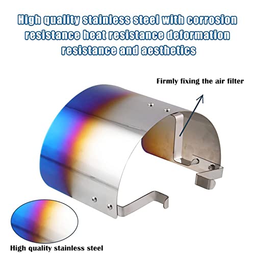 RYANSTAR RACING RYANSTAR Universal Air Intake Filter Cover Heat Shield Stainless Steel Cover compatible with 2.5-3.5" Cone Filter - Image 4