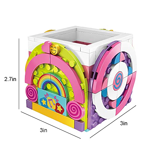 SIENON Dots Rainbow Pencil Holder Building Blocks DIY Creative Craft Bricks Pen Holder Kit Fun Construction Jewelry Organizer Box Toys for Kids Birthday Christmas Gift - Image 5