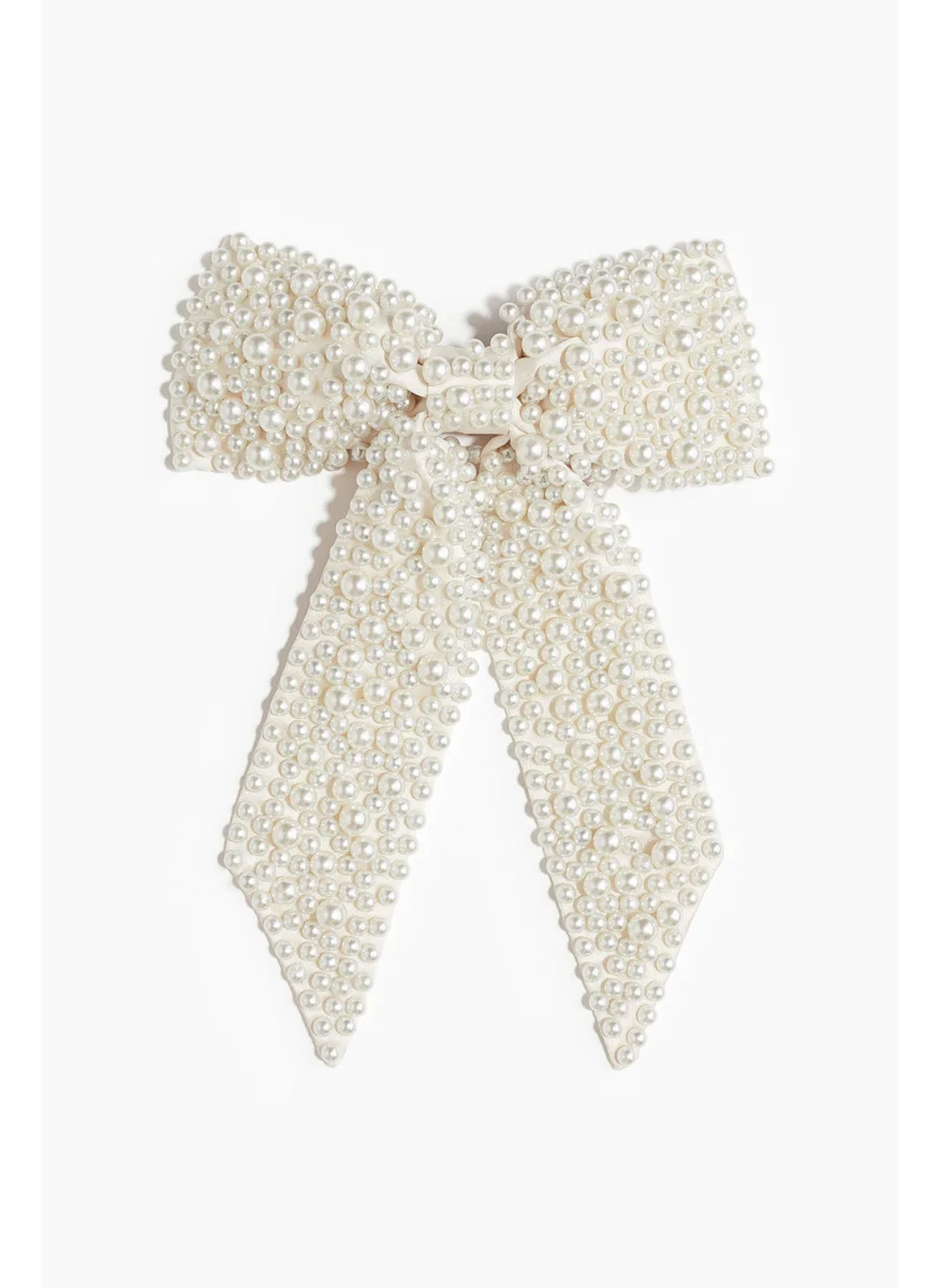 اتش اند ام Embellished Satin Bow Hair Clip
