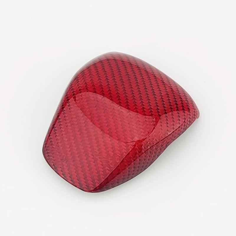 Red Real Carbon Fiber Gear Shift Knob Cover Compatible with 2017 2024 Kia Stinger - Image 3