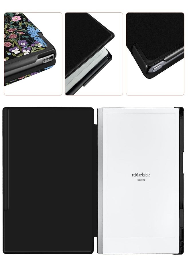 Aippdo Case for Remarkable 2 Paper Tablet 10.3" 2020 Released,Lightweight and Hard Back Shell Protective Book Folio Cover with Built-in Pen Holder,Comes with Remarkable 2 Pen Tips - Image 2