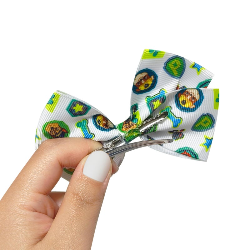 LUV HER Paw Patrol Alligator Hair Clips for Kids â€“ 7-Pack Non-Slip 4-Inch Hair Bows â€“ Girls Hair Accessories with Rescue Pup Prints â€“ Ages 3+ â€“ Non-Toxic Material - Image 4