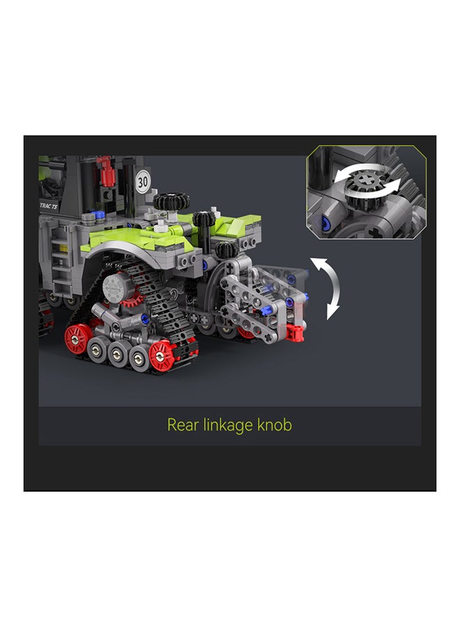 CaDA Car Toy Building Blocks Green CIAAS XERION 5000 Trac TS Officially licensed C65012W 1336pcs for +8 Years old - Image 5