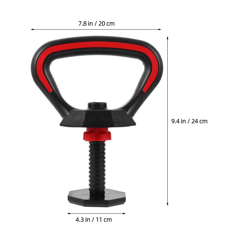 Kettlebell Handle And Base Set For Weight Training Home Gym Strength Workouts Black - Image 3
