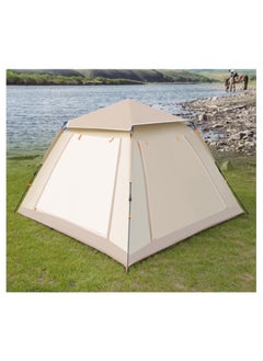 Generic Family Camping Tent for 3–4 People – Waterproof & Windproof Portable Double Wall Tent, Large Folding Canopy Tent with Sunshade for Hiking, Beach, Outdoor Travel & Family Gatherings  - Image 5