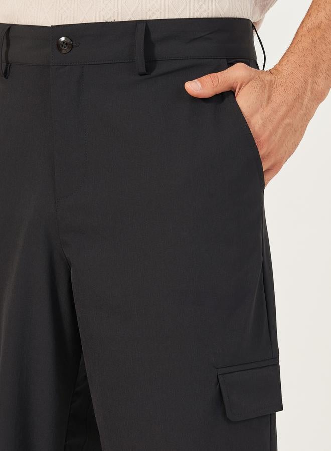Styli Relaxed Fit Welt Flap Pocket Trousers  - Image 3