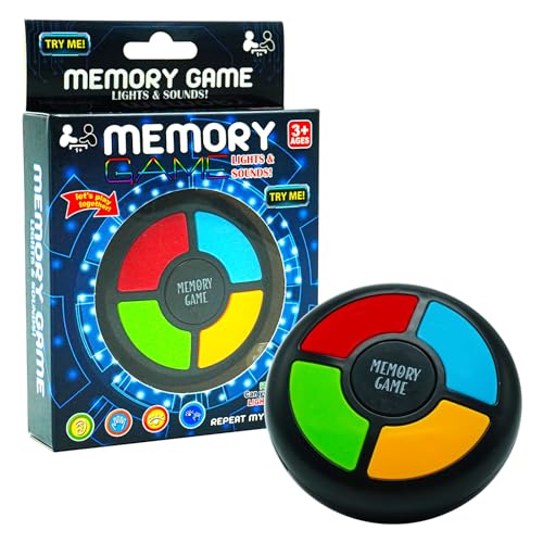 Gelabur Handheld Memory Games for Kids Ages 48 Light Up Electronic Toys Car Travel Board Games for KidsBirthday Gifts for 312 Year Old Boys - Image 1